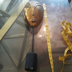 🌺BRASS MASK w/Stand